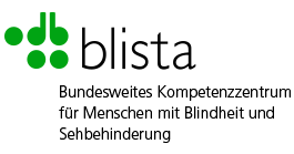blista-Logo "Bundesweites Kompetenzzentrum für Menschen mit Blindheit und Sehbehinderung"