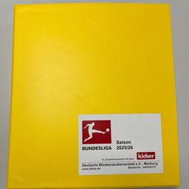 Ein Bild des gelben kicker-Sonderheft der Bundesliga Saison 2025/26 mit rotem Logo.